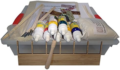 Комплект за създаване на книга мрамор Dodin's 7C с консумативи, Инструменти, Образци и Инструкции, Определени за занаяти собствените си ръце, Определени за эбру (100 бр)