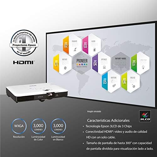 LCD проектор Epson V11H795020 PowerLite капацитет 1780 W, Бял