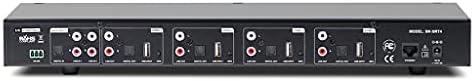 OSD Audio Black Series 4-зонный интелигентен мултимедиен сървър за стрийминг на аудио по Wi-Fi с USB, lan, WPS, RS245 и водачи