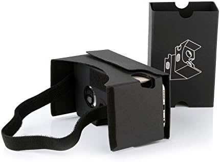 Google Cardboard, Очила за виртуална реалност Elizza 3D VR НАПРАВИ си сам с Каишка на главата, Накладка на челото, Вендузата за носа, Съвместими с Android и Apple, с размери до 6 см, Лесен