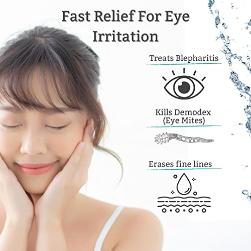 Кърпички за очи TearRestore HylaWipe Чистя & Спокойно, естествено почистващо средство за очи от чаено дърво. Хипоалергичен
