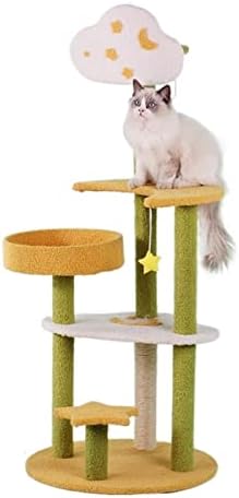 Рамка за катерене VANWON Котка, Интегрирана Колона за когтеточки Cat Tree, Голяма Дъска за когтеточки Котка, платформа за скокове Котка Алпинизъм Frame (Цвят: Шестислойный ж?