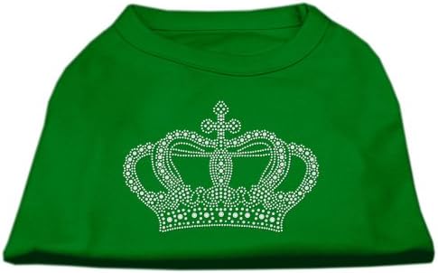 Риза Mirage Pet Products С кристали във формата на Короната, XX-Large, Изумрудено зелено
