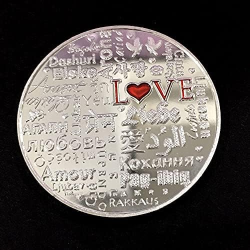 2019 Нова Възпоменателна Монета За Любов, Монета За Любов, Метална Монета, Многоезичен Копие От Любов, Събиране На Ръчно Изработени