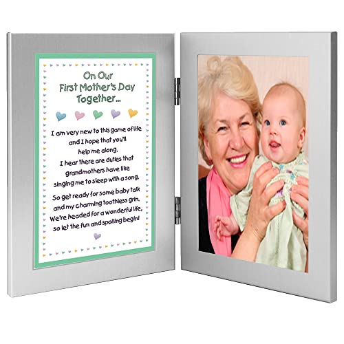 Поетичен Подаръци на Нова баба На Първия Ден на майката Подарък на Баба за Добавяне на Снимка с размери 4x6 Инча
