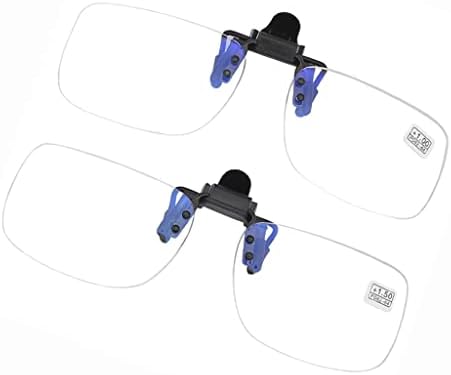ZLXDP -Леки Очила за четене с клипсой, Откидывающиеся нагоре и надолу, Без Увеличително стъкло, лесно и удобно в переноске, подходящ