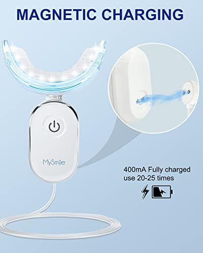 Лампа за избелване на зъбите MySmile, Средства за избелване на зъби за 10 минути, на 28-кратно мощен синя led лампа за избелване на зъбите,