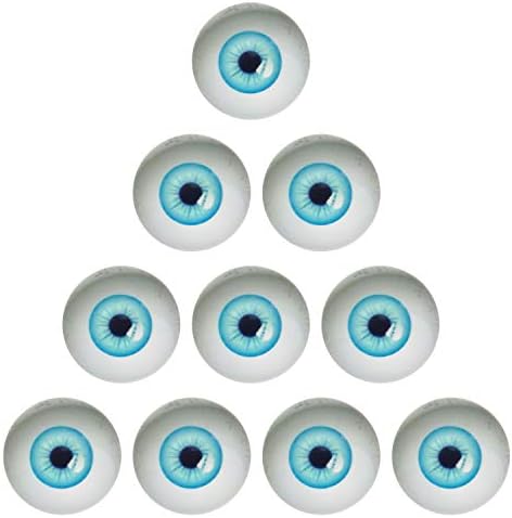 50 Чифта 6 мм Хелоуин Стъклени Човешки Очи за Художествени Скулптури на Кукли Подпори Маска Кожени Костюми Таксидермия Производство на Бижута Flatback