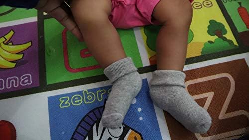 Универсални Чорапи за Новородени, От 0-3 Месеца и Бебета 3-12 месеца с Дебели Плюшени Белезници за Малки Момчета и Момичета