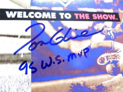 Това Glavine Подписа Програма с автограф от 1995 World Series 95 WS MVP JSA AH04460 - Списания MLB с автограф