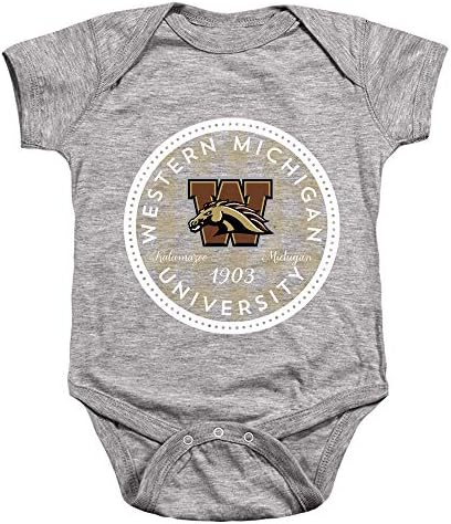 Официален Карирани Икона на Университета на Западен Мичиган Унисекс За Новородено, Костюм с Цип за Бебето