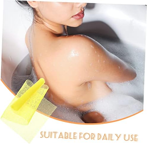 FOMIYES 2 елемента Кърпи за баня За Определяне Баня Удължен Сечение Найлон Жълт