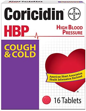 Лекарство за кашлица и простуда без Корицидина HBP за хипертоници, улесняване на симптомите на настинка при хора с високо кръвно налягане