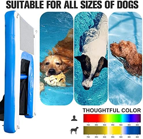 Надуваем воден сифон Toriexon за кучета си кученце Plank (59 x 39,4) - Здрав и устойчив на пробиване повърхност Осигурява кучета безопасен и лесен достъп до вода, са подходящи ?
