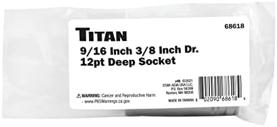 Titan 68616 3/8-инчов диск x 1/2-инчов 12-точков конектор SAE Deep