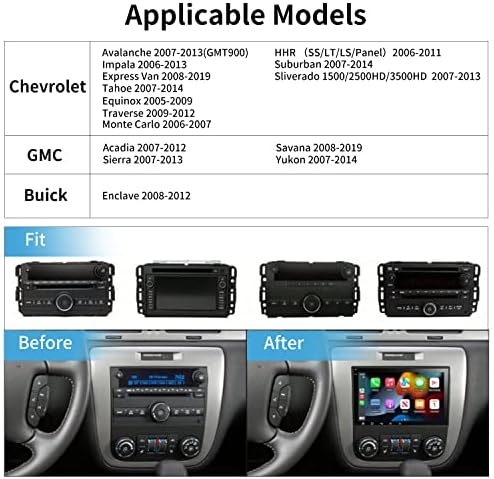 2023 Нов Преносим радиоприемник Android 12 за автомобилна стерео Chevy Silverado GMC Acadia Buick Enclave, Главното устройство Bruynic