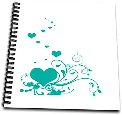 3. Начертайте Аквамариновые Сърца, и Кърли листа с Любов - Албуми за рисуване (db-375780-2)