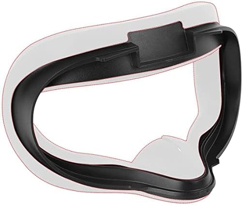 Свързващ кабел Type-C 16 фута и 2-Цветен предна панел (черен x1, бяла x1) за Oculus Quest 2, Силиконова Подплата за маска и предна панел,