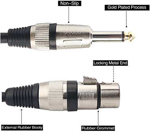 Жак Сеньор Кабел XLR - 1/4 (6,35 мм) TS Mono Jack не са симетрични Микрофон на Кабела Микрофон на кабел за динамичен микрофон -