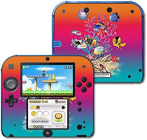 Корица MightySkins, съвместими с Nintendo 2DS - Coral Garden | Защитно, здрава и уникална Vinyl стикер | Лесно се нанася, се отстранява
