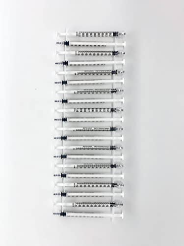 Пластмасови спринцовки по 20 опаковки с върха Luer Lock, Стерилни, Индивидуално, Без игла (1 мл Luer Lock)