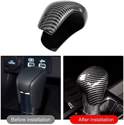 EATAKWARD ABS Покриване на автомобилни дръжки за смяна на предавките от Въглеродни влакна, Декоративна Капачка Подходяща за Honda Civic