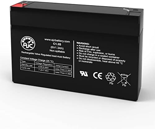 Херметичен оловно-киселинната батерия PowerCell PC613 6V 1.3 Ah - Това е замяна на марката AJC