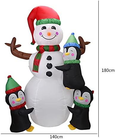 EESLL Надуваеми Коледна Украса Външни Светещи Коледни Надуваеми аксесоари за Снежен Коледен Реквизит за Снежен човек на Празнична атмосфера
