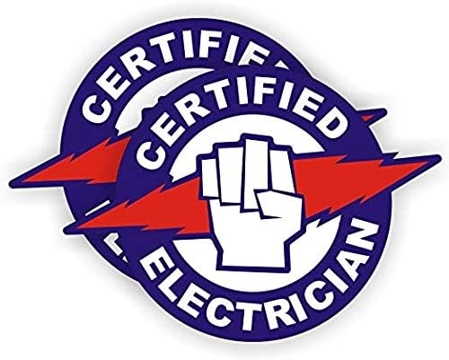 Сертифициран Електротехник Вафен Стикери / Стикер На Каската Етикети Ланчбокс Набор От Инструменти Капитанът На Линия
