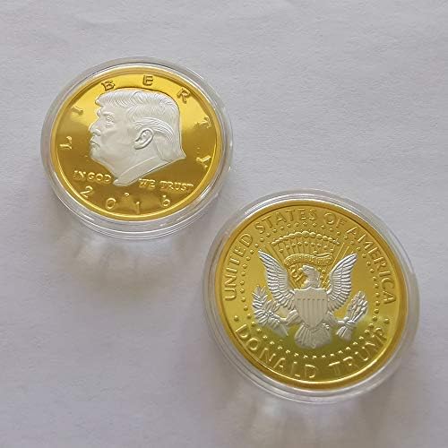 Възпоменателна монета г. Сребро и злато повикване на Президента на САЩ Доналд Тръмп на встъпването в длъжност на