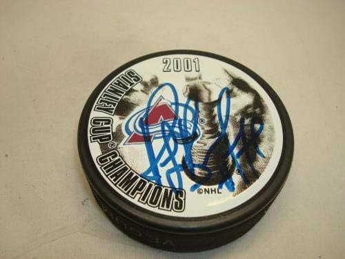 Рей Бърк подписа договор с AVS на Купа Стенли в шампионската 2001 по хокей на лед хокей Memories COA - за Миене на НХЛ с автограф