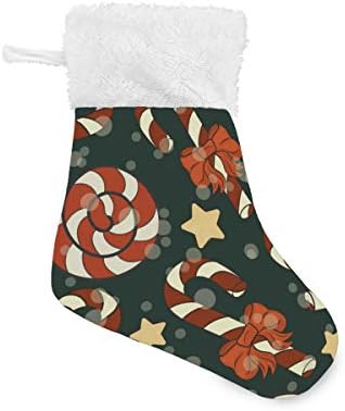 Коледни Чорапи ALAZA, Сладки за Коледа и Нова година, Класически Персонализирани Малки Декорации за Отглеждане за семейни