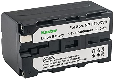 Kastar NP-F750/NP-F770 Смяна на батерии в комплекта, за FEELWORLD FW759 7-ИНЧОВ ТЪНЪК поле монитор за ОГЛЕДАЛНО-рефлексен ФОТОАПАРАТ, вграден монитор FW760 7 IPS 4K, HDMI, област монитор за ОГ