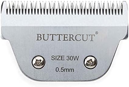 Ножове, за да се грижи за кучета MPP Geib Buttercut от висококачествена неръждаема стомана с широк кръстопът (набор от всички четири широки