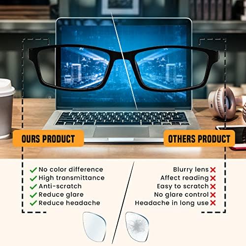 Brari 5-Pack Очила За четене, Блокиране на Синя Светлина, Срещу Пренапрежение на Очите, Компютърни Очила за Четене за Жени