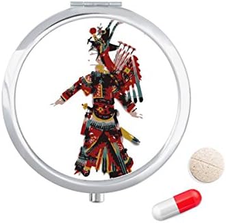 Традиционна Игра На Сенки Китайска Опера Калъф За Хапчета В Джоба Кутия За Съхранение На Лекарства Контейнер Опаковка