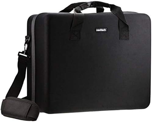 Navitech Черна жестока чанта/калъф/панел с пагон, съвместима с Sony Playstation VR/PSVR (подходящ за всички аксесоари, плюс 2