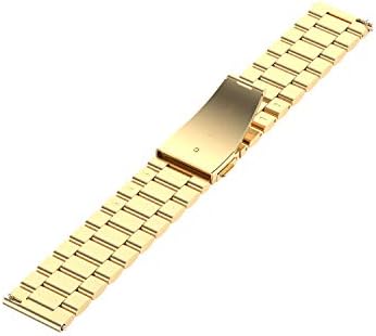 Класически Метална каишка за часовник от Неръждаема Стомана, Съвместим с Умни часовник Huami Amazfit GTS & Amazfit GTR 42 мм, Подмяна на от