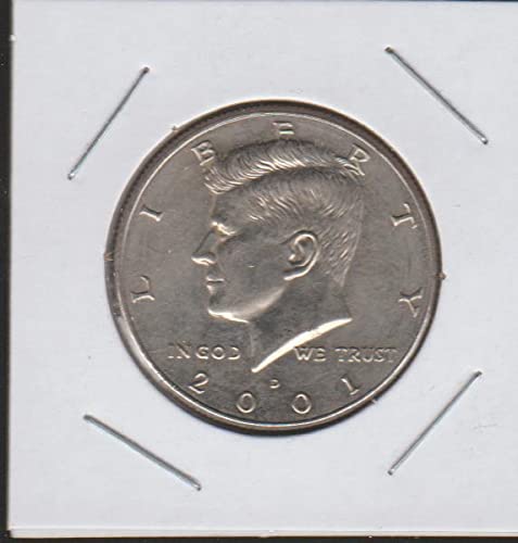 2001 Г. Кенеди (от 1964 до момента) Полдоллара Отличен скъпоценен камък, не циркулиращата монетен двор на САЩ