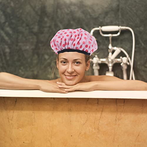Оригинални Сатен Шапки за душ, 2 бр., Шапка за душ за жени, Множество Шапка За Плуване, Трехслойные Шапка за Душ за Защита на