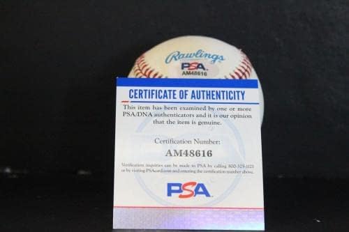 Джони Бланшар Подписа Бейзболен Автограф Auto PSA/DNA AM48616 - Бейзболни топки с Автографи