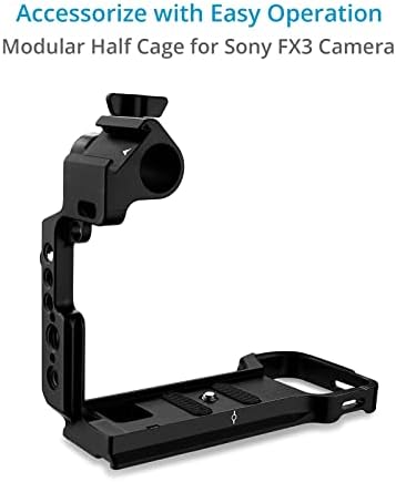 Половинный рамка камера PROAIM SnapRig с подвижна релса за фотоапарат Sony FX3. Вграден формата на рамка с възможност за закрепване