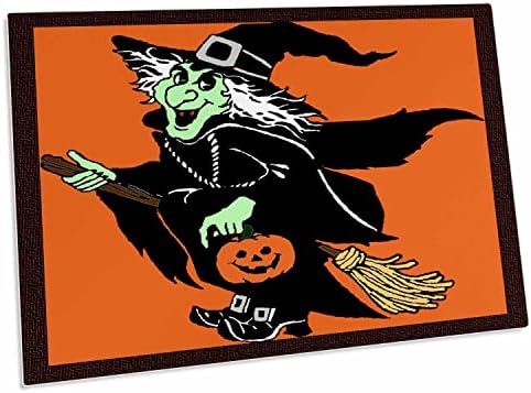 3D Рисунки Санди Мартенс на Хелоуин - Старата Вещица на метла - Настолни подложки (dpd-36402-1)