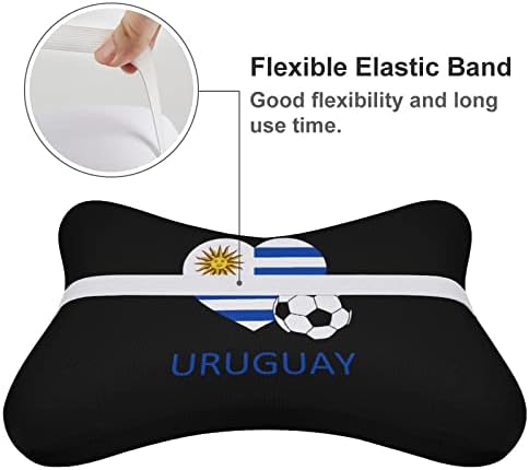 Love Uruguay Футболна Автомобилната въздушна Възглавница За врата 2 БР Дишаща Възглавница За главата с останалите Универсална