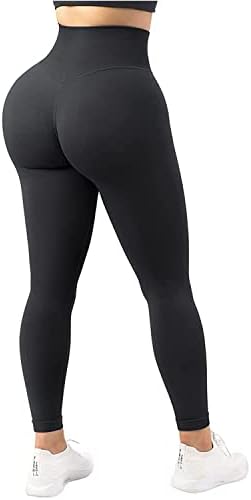 Дамски Гамаши за стягане на задните части, Безшевни Чорапогащи, които Предпазват от Клекове, които Контролират Корема Панталони За Йога (Безплатен колан за упражне