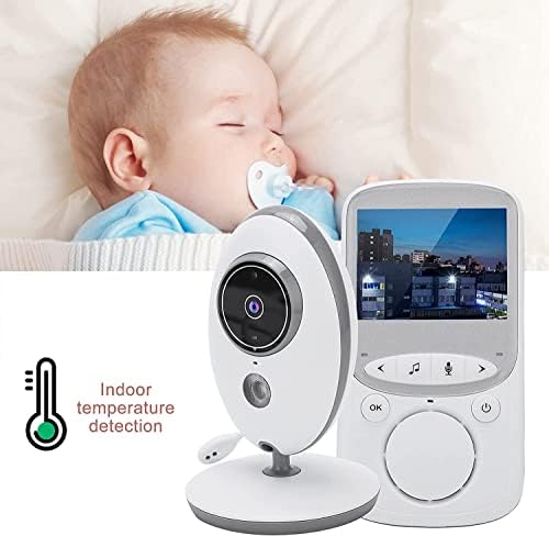 Следи бебето OZELS, Видеоняня с дистанционно управление, Lullaby, Двупосочен звук, следи бебето с камера и аудио