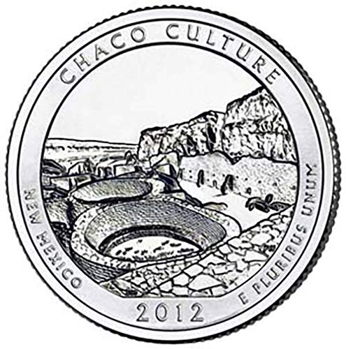 Култура Чако в плакированном формата на 2012 г. на Националния исторически парк на Ню Мексико NP Quarter Choice Необращенный монетен двор