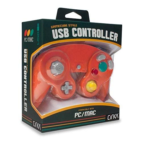 USB контролер Cirka Premium в стил GameCube за PC / Mac (пурпурно червено)