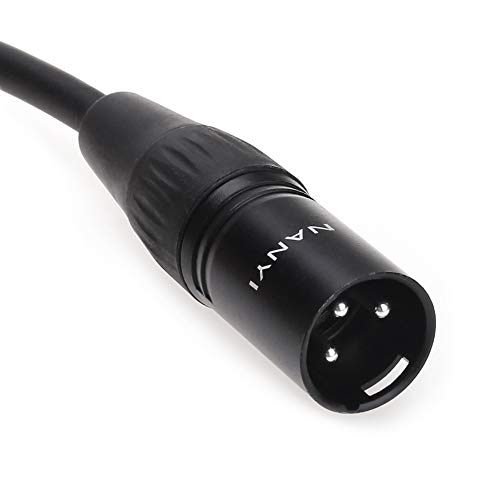 Сплитер NANYI XLR Микрофон, кабел кабели към XLR XLR 3-Пинов XLR за Двоен конектор XLR Y-Образен Кабел-Адаптер за Микрофон, кабел DMX