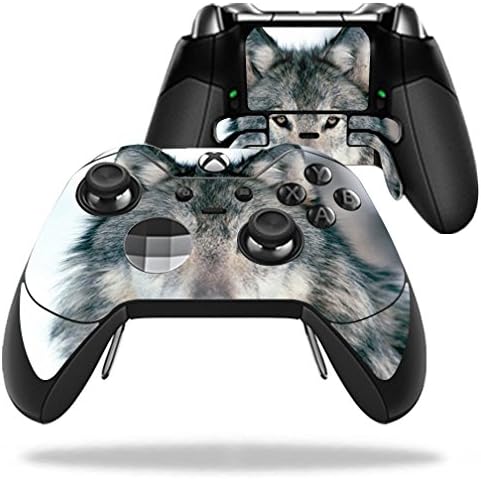 Корица MightySkins, съвместима с контролер на Microsoft Xbox One Elite - Wolf | Защитно, здрава и уникална Vinyl стикер | Лесно се